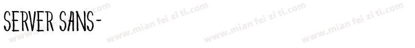 server sans字体转换